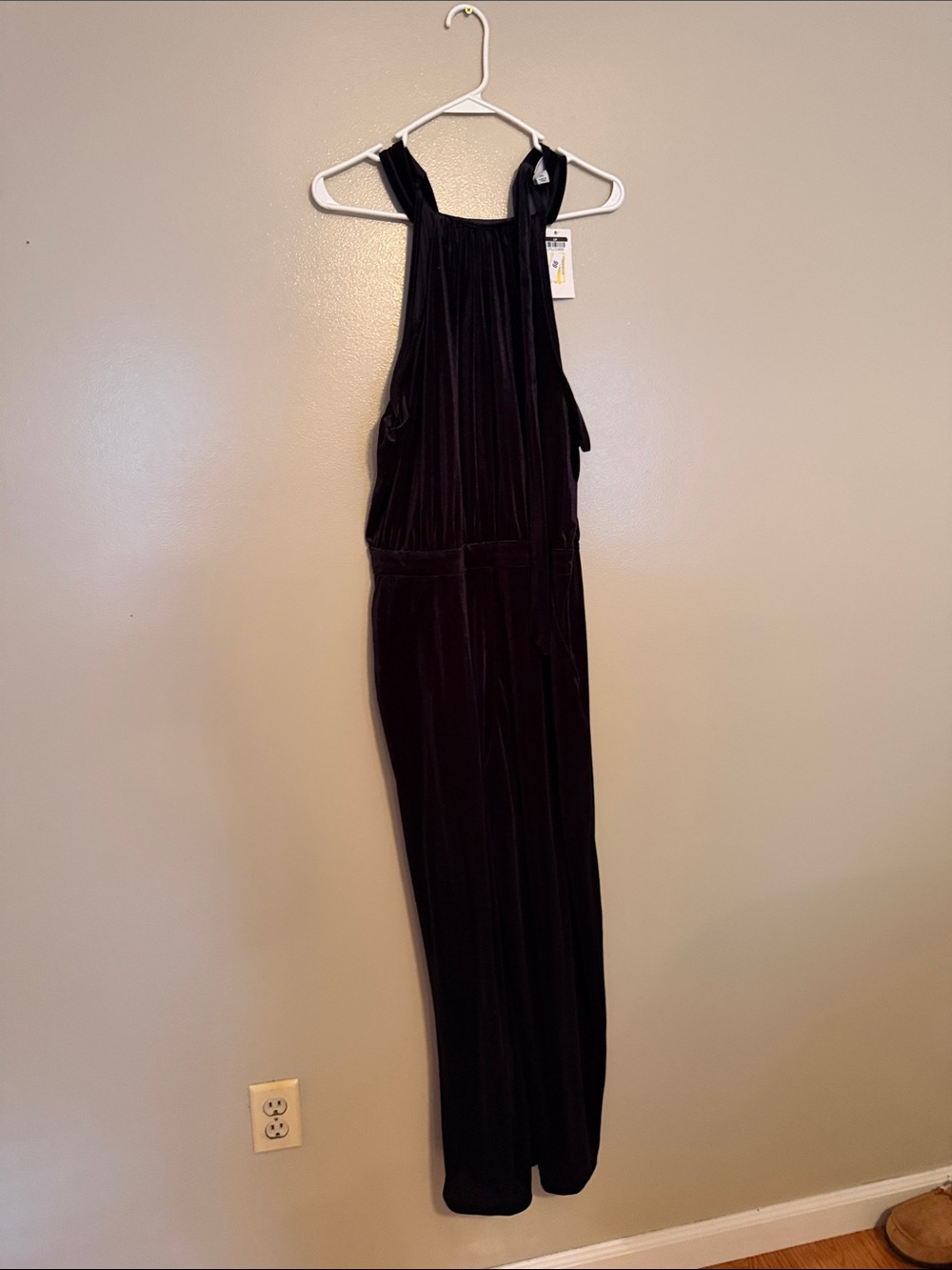 Universal Thread Black Velvet Jumpsuit